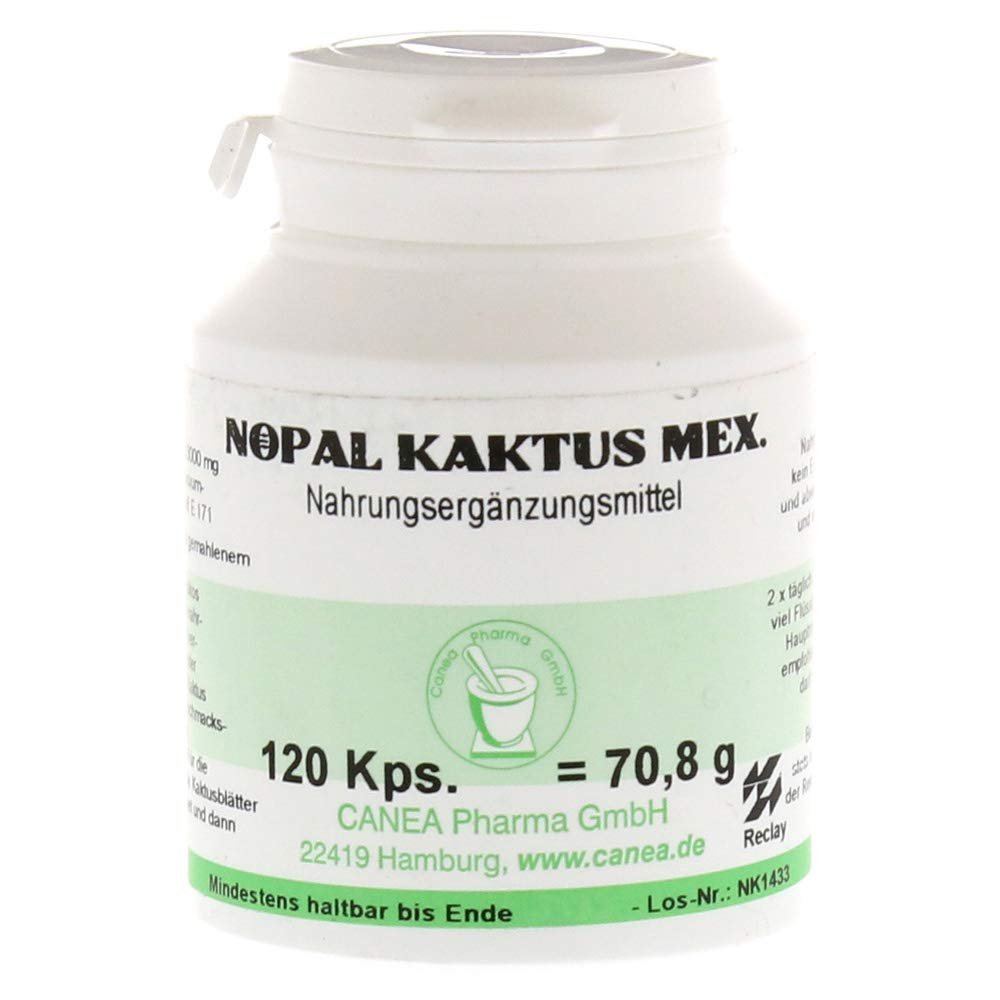 Mexican Nopal Cactus Capsules, 120 Capsules