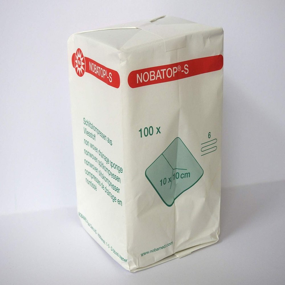 NOBATOP S Compresses, 10 x 10 cm