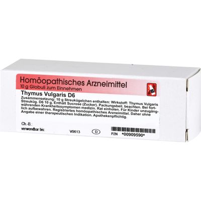 THYMUS VULGARIS D6 Globules 10 g