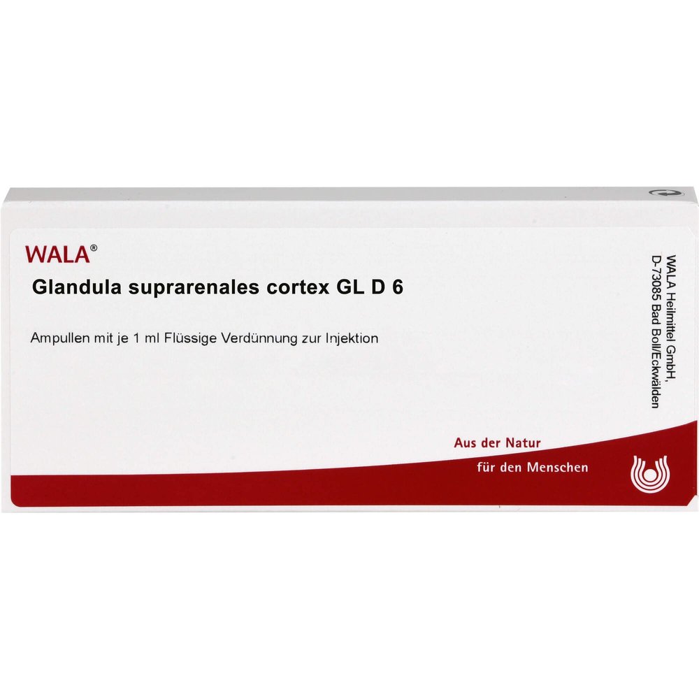 Glandula Supraren. Cort. GL D6 WALA Ampoules, 10 ampoules