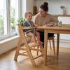 hauck Alpha+ Wooden Adjustable High Chair for Babies, 6 Months to 90 kg, Natural view 2