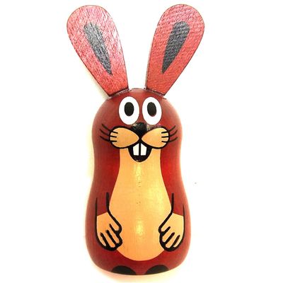 DETOA 12831 Magnetic Rabbit, Brown, Small