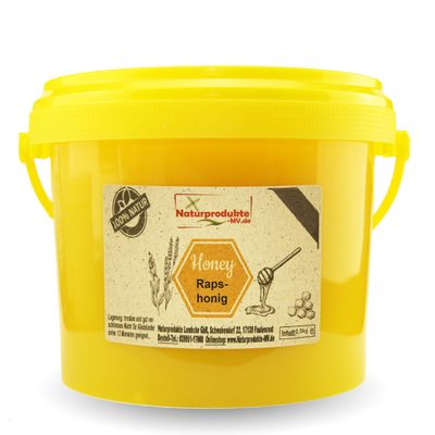 Rapeseed Honey, 2.5 kg Bucket, Origin: Germany