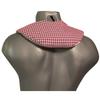 St. John's Wort Seed Neck Pillow, Organic Cotton, Red-White, 30 x 33 cm view 1