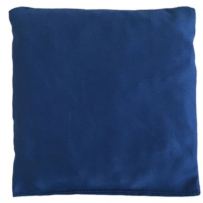 Organic Spelt Pillow 12 x 12 cm – Organic Filling & Fabric, Gentian Blue