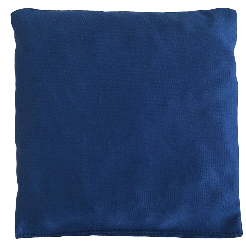 Organic Spelt Pillow 12 x 12 cm – Organic Filling & Fabric, Gentian Blue