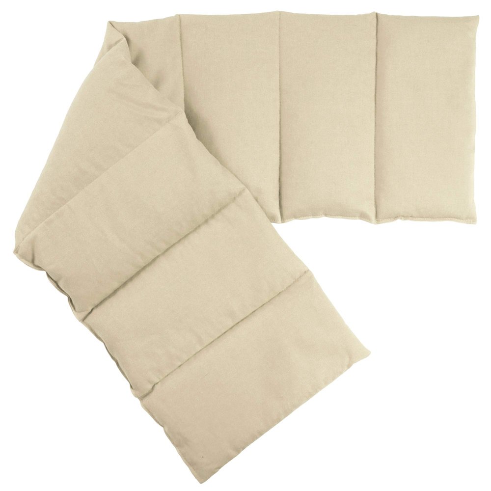 Bio Spelt Grain Pillow XXL, 8-Chamber, 75 x 20 cm – Organic Filling & Cotton Cover