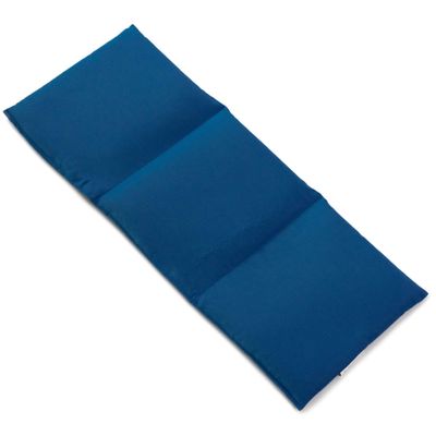 Giraffenland Flaxseed Heat & Cold Pack 20 x 50 cm, 3-Chamber, Organic Cotton, Gentian Blue