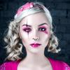 Funnylens Rose Shock Cosplay Manga Crazy Fun Annual Colored Contact Lenses, 1 Pair with Free Lens Case view 4