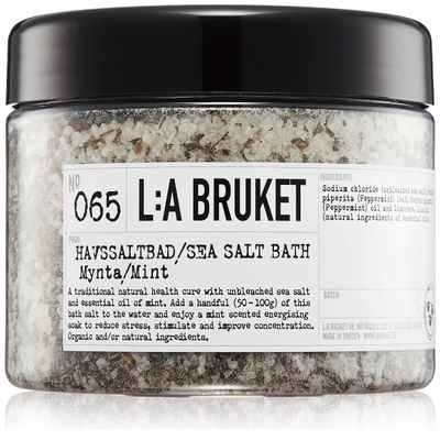 L:a Bruket No. 65 Bath Salt, Mint, 1-Pack (450 g)