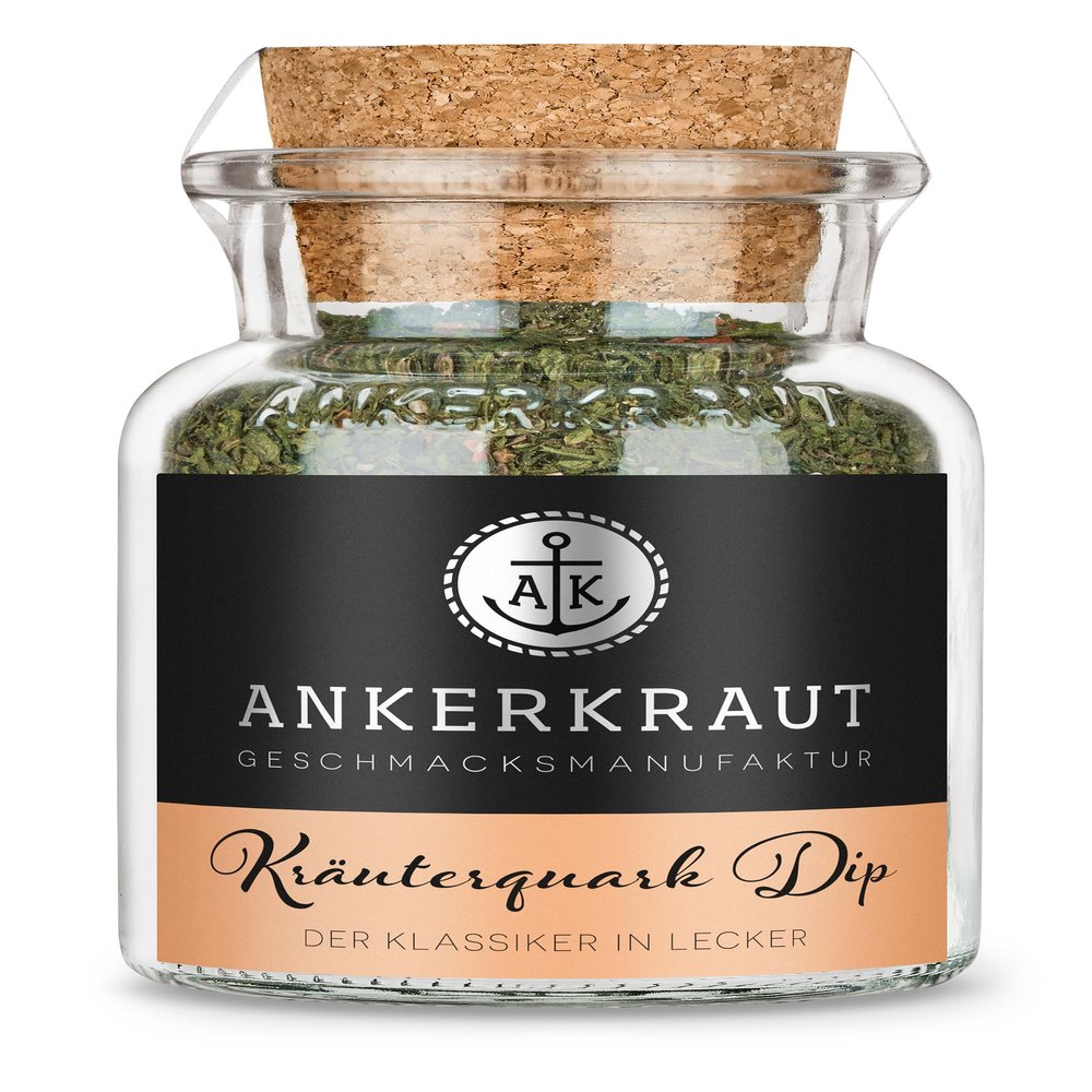Ankerkraut Herb Quark Dip Seasoning, 55 g Cork Jar