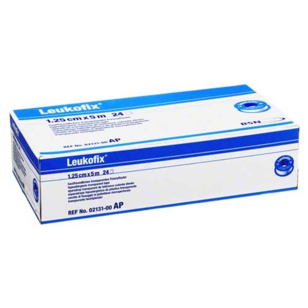 LEUKOFIX Dressing Plaster 1.25 cm x 5 m, 24 ct