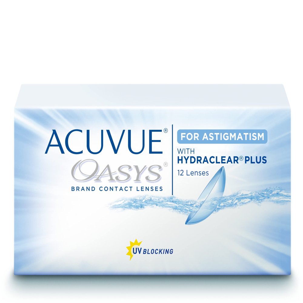 Acuvue Oasys for Astigmatism 2-Week Soft Contact Lenses, 12 ct / BC 8.6 mm / DIA 14.5 / CYL -2.25 / Axis 60 / 0.75 D