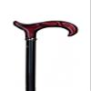 Folding Walking Cane with Ruby and Mother-of-Pearl Derby Handle view 2