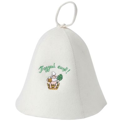 GMMH Wool Felt Sauna Hat with Russian Sayings (1021)