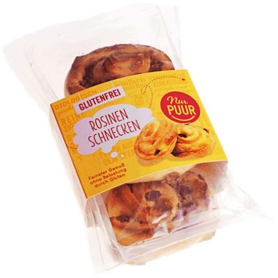 Nur Puur Organic Gluten-Free Raisin Rolls, 170 g
