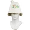 GMMH Wool Felt Sauna Hat for Women, Floral Pattern, Meadow 1116 view 3