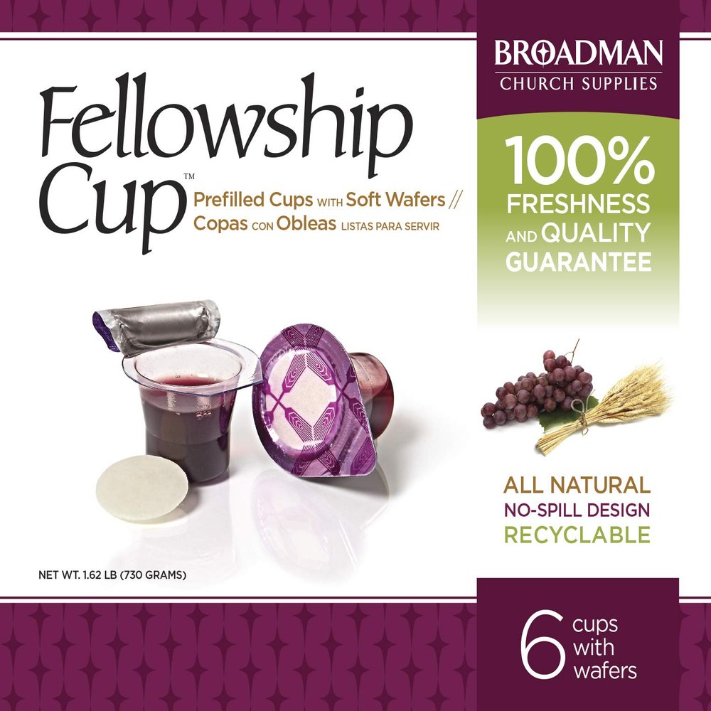 BROADMAN CHURCH SUPPLIES Fellowship Communion Cups, 6-Pack