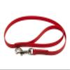 LENNIE BioThane Leash, 19mm Wide, 1.25m Long, Red, with Handle view 2