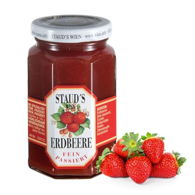 STAUD'S Vienna Strawberry Light Jam, Fine-Strained, 250 g