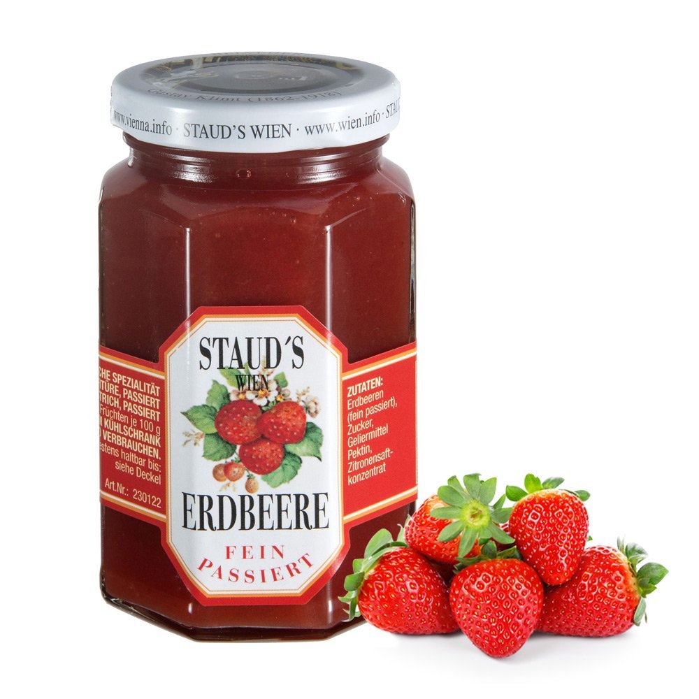STAUD'S Vienna Strawberry Light Jam, Fine-Strained, 250 g