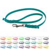LENNIE BioThane Guide Leash, 16 mm Wide, 3 m Long, Petrol/Teal, Braided with Hand Loop view 1
