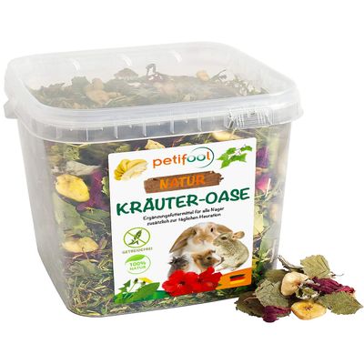 petifool Herbal Oasis 370g - Supplementary Food for Small Animals
