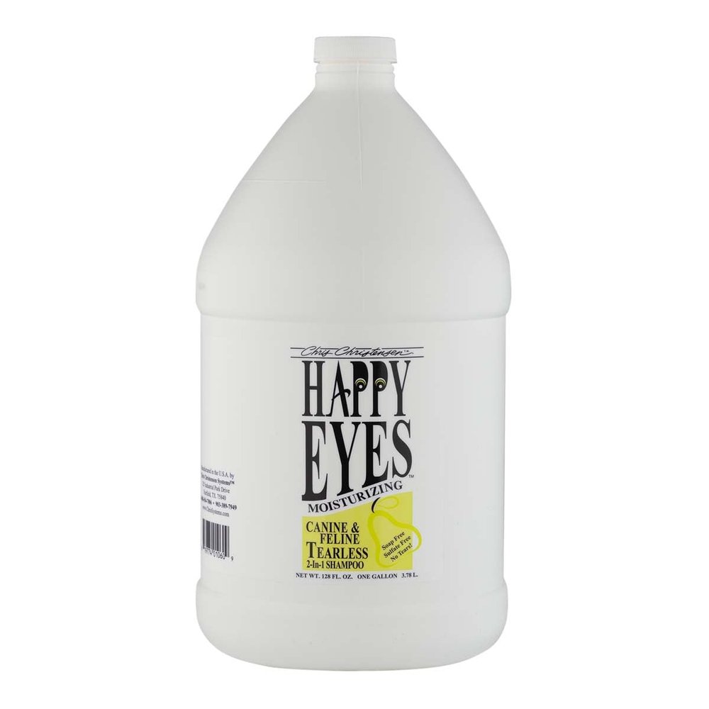 Chris Christensen Happy Eyes Tearless Shampoo – Gentle Dog Shampoo for Clean, Bright Eye Areas, 3.8 L
