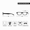 UV Reader Rubberized Red/Black Distance Glasses, -1.50, Spring Hinges, UVMR033-1.50 view 4