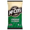 McCoy's Ridge Cut Crisps - Cheddar & Onion (6 x 30 g) view 1