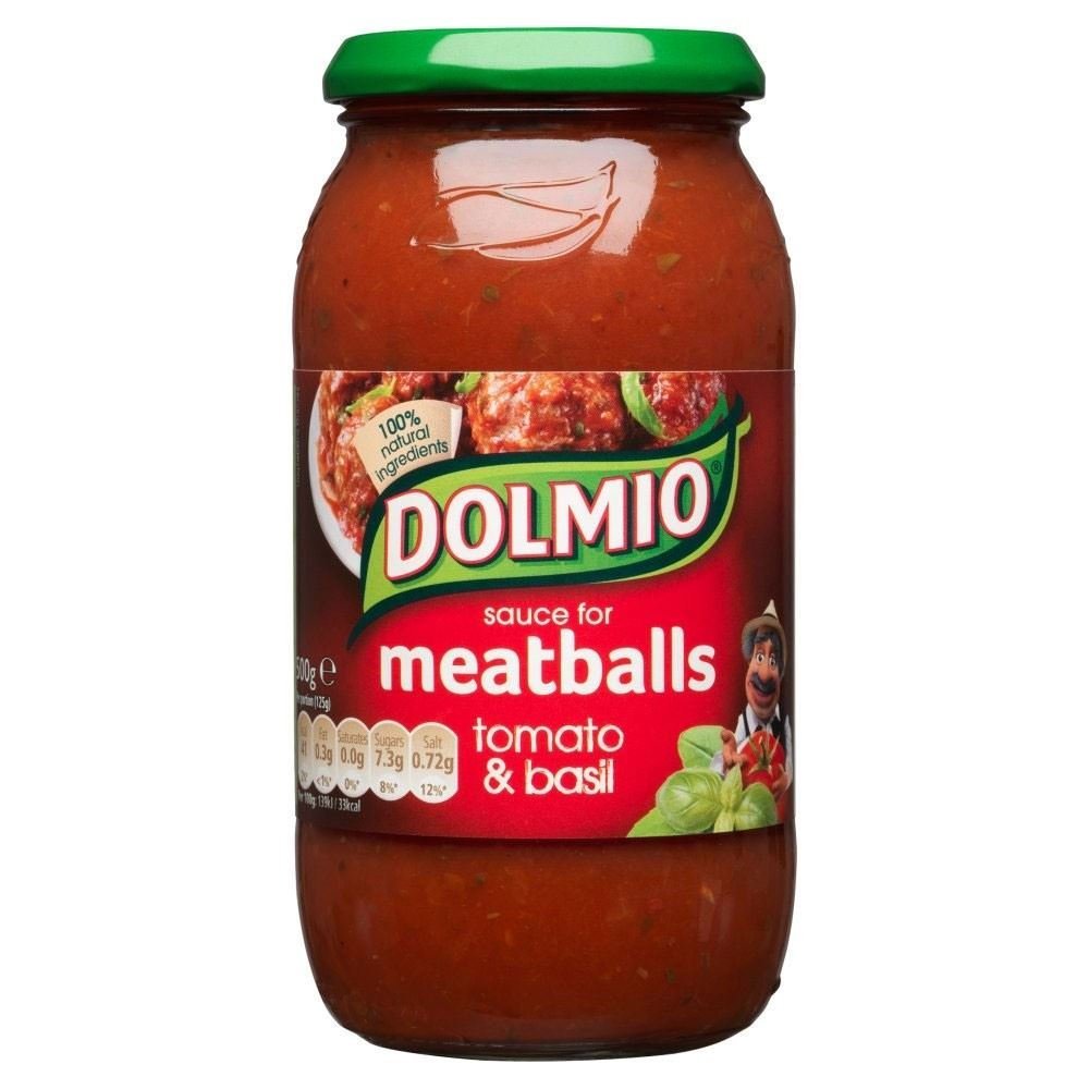 Dolmio Sauce for Meatballs, Tomato & Basil (500 g)