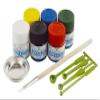 GSI Creos Mr. Hobby NS30 Acrysion Color Starter Set, Model Paint Set, 6 Colors, Brush, Paint Trays, Mixing Spoon view 1