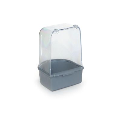 Beeztees Plastic Bird Bath House, 13 x 13 x 13 cm, Gray