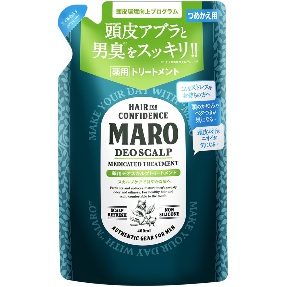 MARO Medicated Deo Scalp Treatment Refill, 400 ml [quasi-drug]