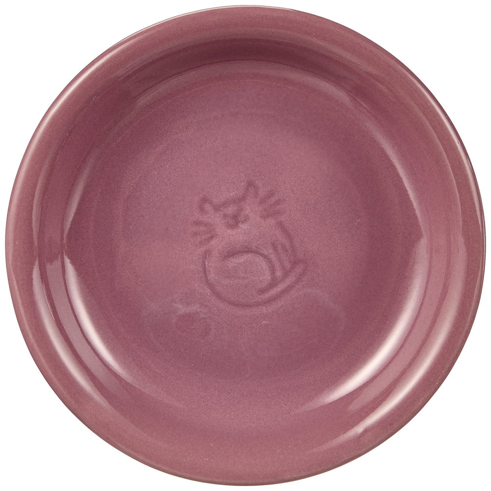 Nobby Cat Ceramic Milk Bowl, Purple 14 x 2 cm