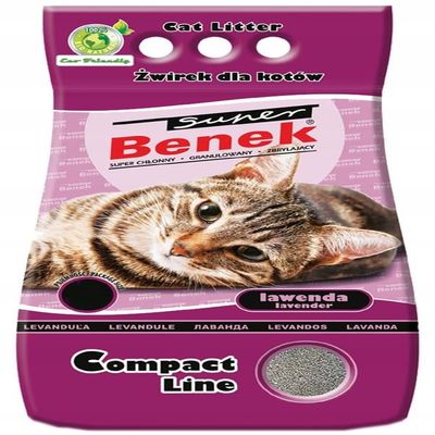 Super Benek Compact Line Lavender-Scented Cat Litter