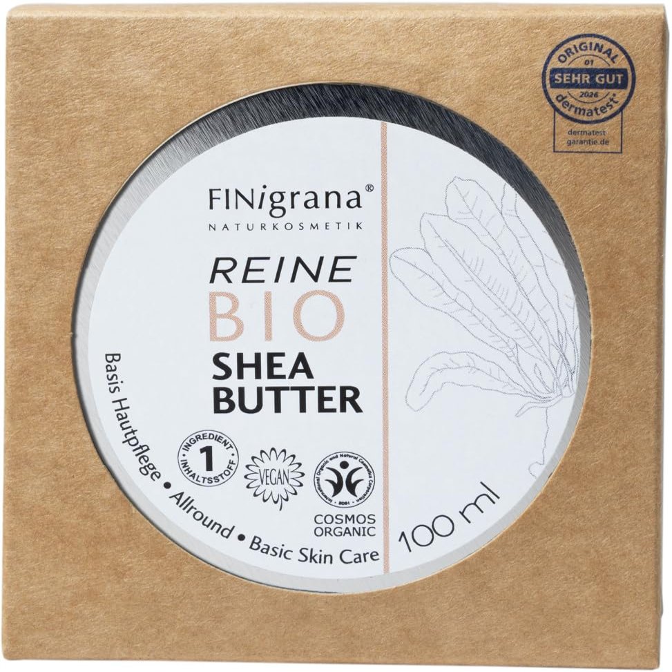 Pure Organic Shea Butter Body Butter in Tin, 100 ml