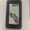 Riley Elf Mk3 3D Flip-Top Gasoline Lighter, Windproof, Silver, Refillable, ref211 view 1