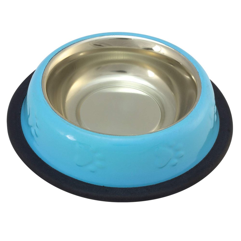 Arquivet Stainless Steel Cat Food Bowl Blue 0.24L/16cm