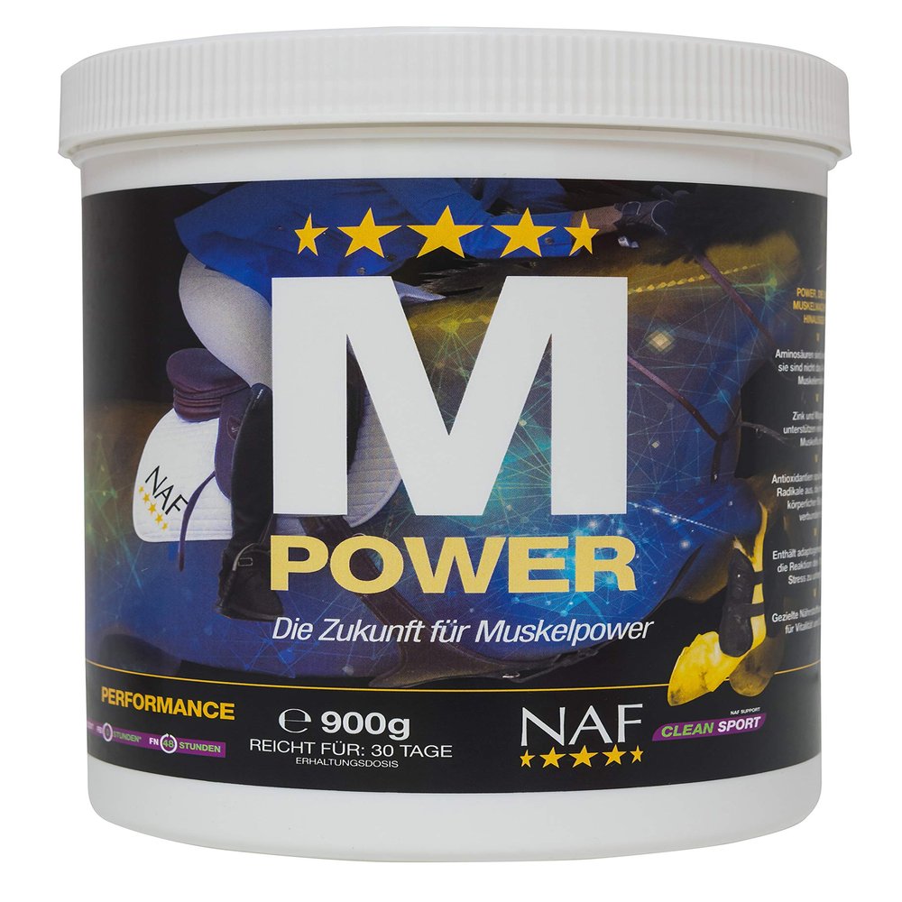 NAF MPower 900 g Muscle Supplement Feed for Horses – Supports Muscle Development, Strength and Recovery