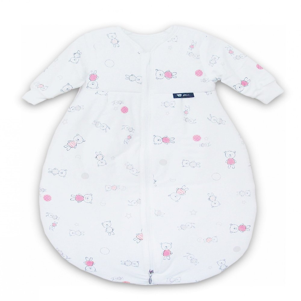 Alvi 425202362 Mäxchen Thermo Sleep Sack with Arms, “Best Friends,” Pink