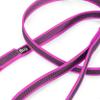 IDC Color & Gray Rubberized Leash, 20 mm x 1.2 m with Loop, Pink-Grey view 3