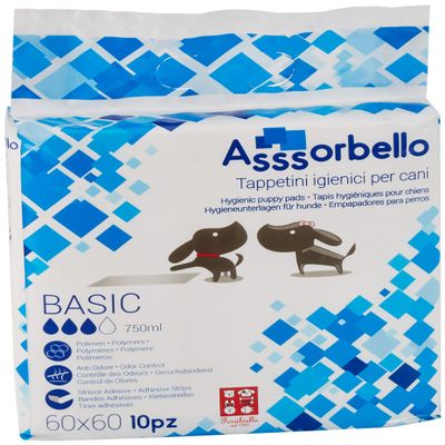Ferribiella IGN010B Basic Hygiene Pads for Dogs, 60 x 60 cm, White, 120 Pads