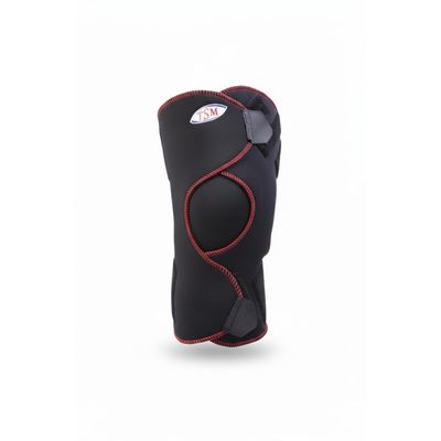 TSM Pro Sports Knee Brace, Open, with Patella Opening and Nubs, Black, S, 5174