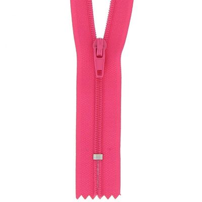 Non-Separating Nylon Zipper, 20 cm, Distrifil, Pink 112