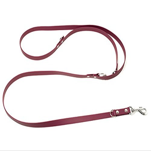 Mystique Biothane Adjustable Leash, 13 mm, Burgundy, 200 cm