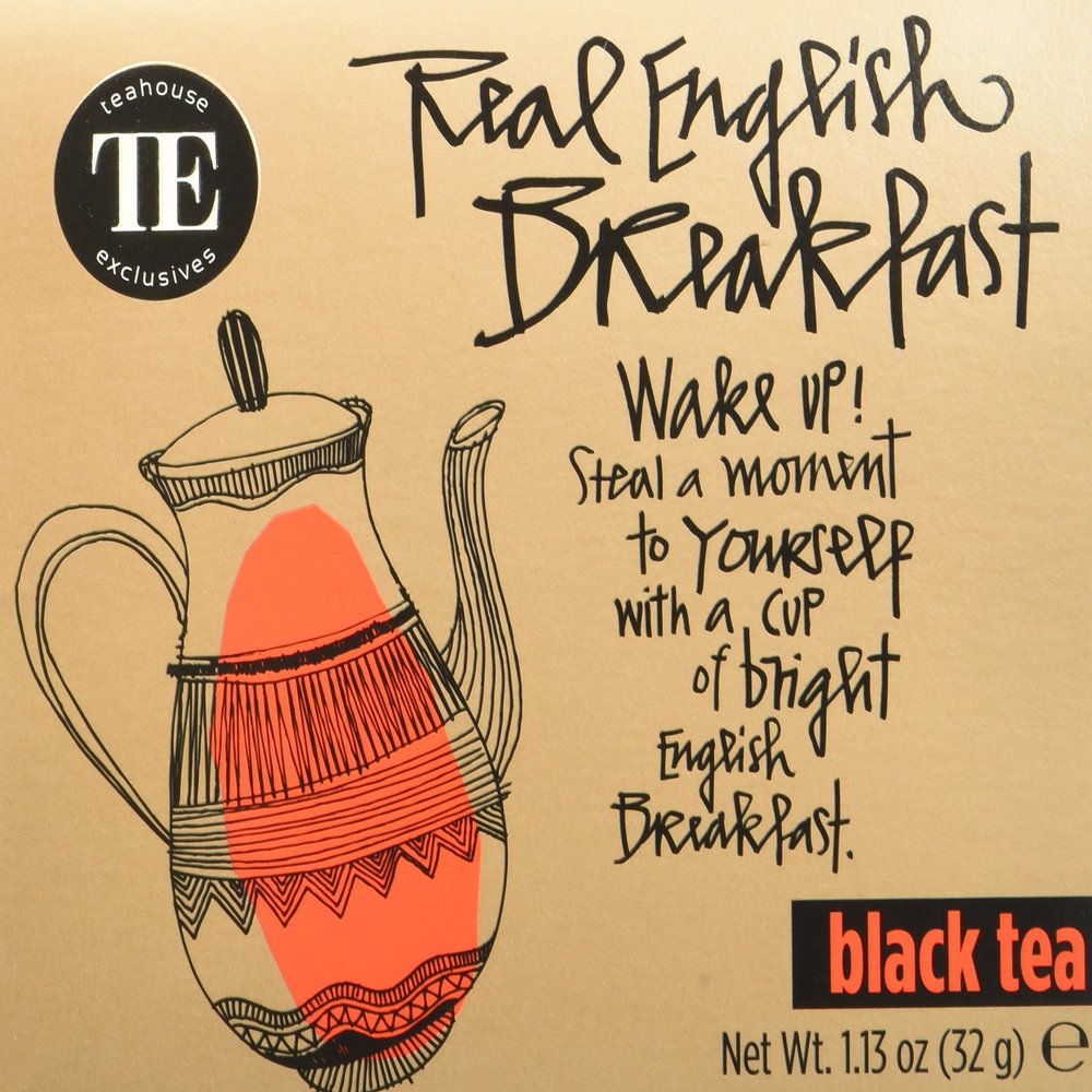 TE – Teahouse Exclusives Everyday Tea Real English Breakfast, 16 Tea Bags, 2-Pack (2 x 32 g)