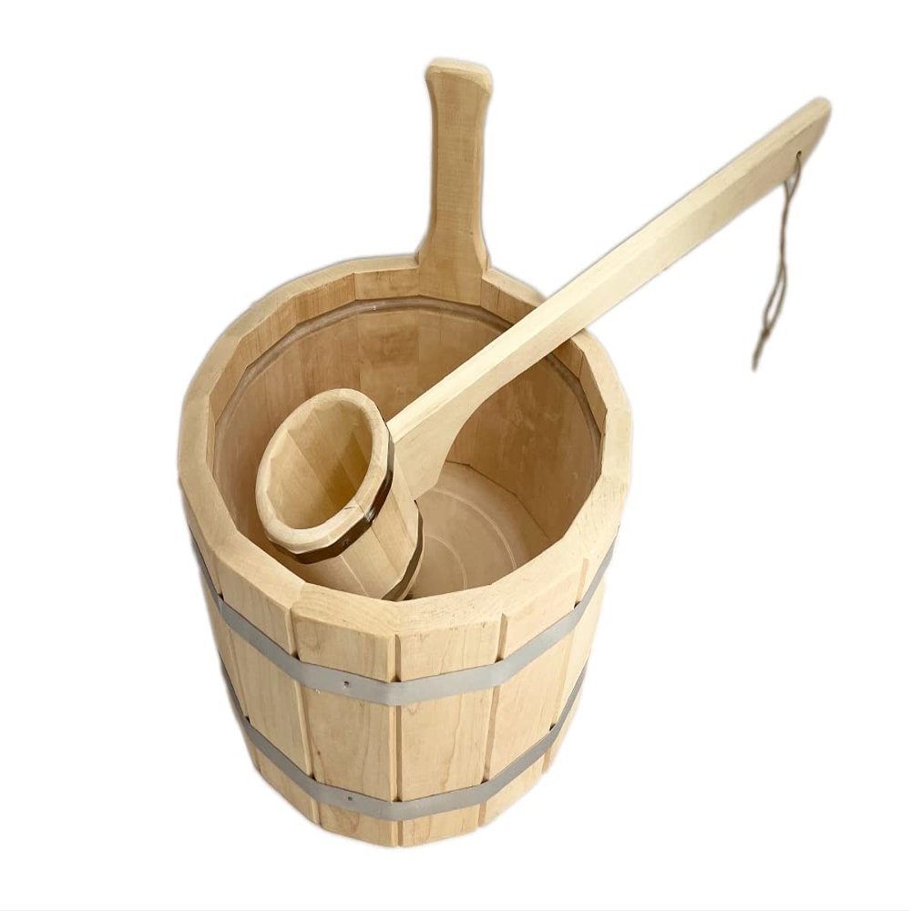 badelaune Alder Sauna Bucket & Ladle Set