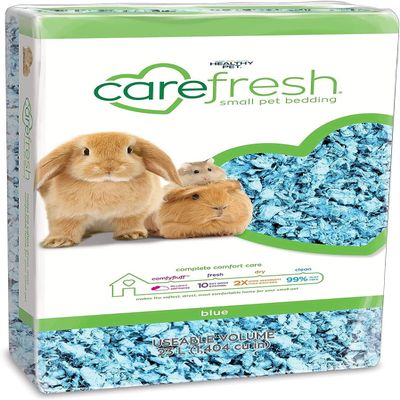 Carefresh 99% Dust-Free Blue Natural Paper Bedding for Small Pets, Odor Control, 23 L
