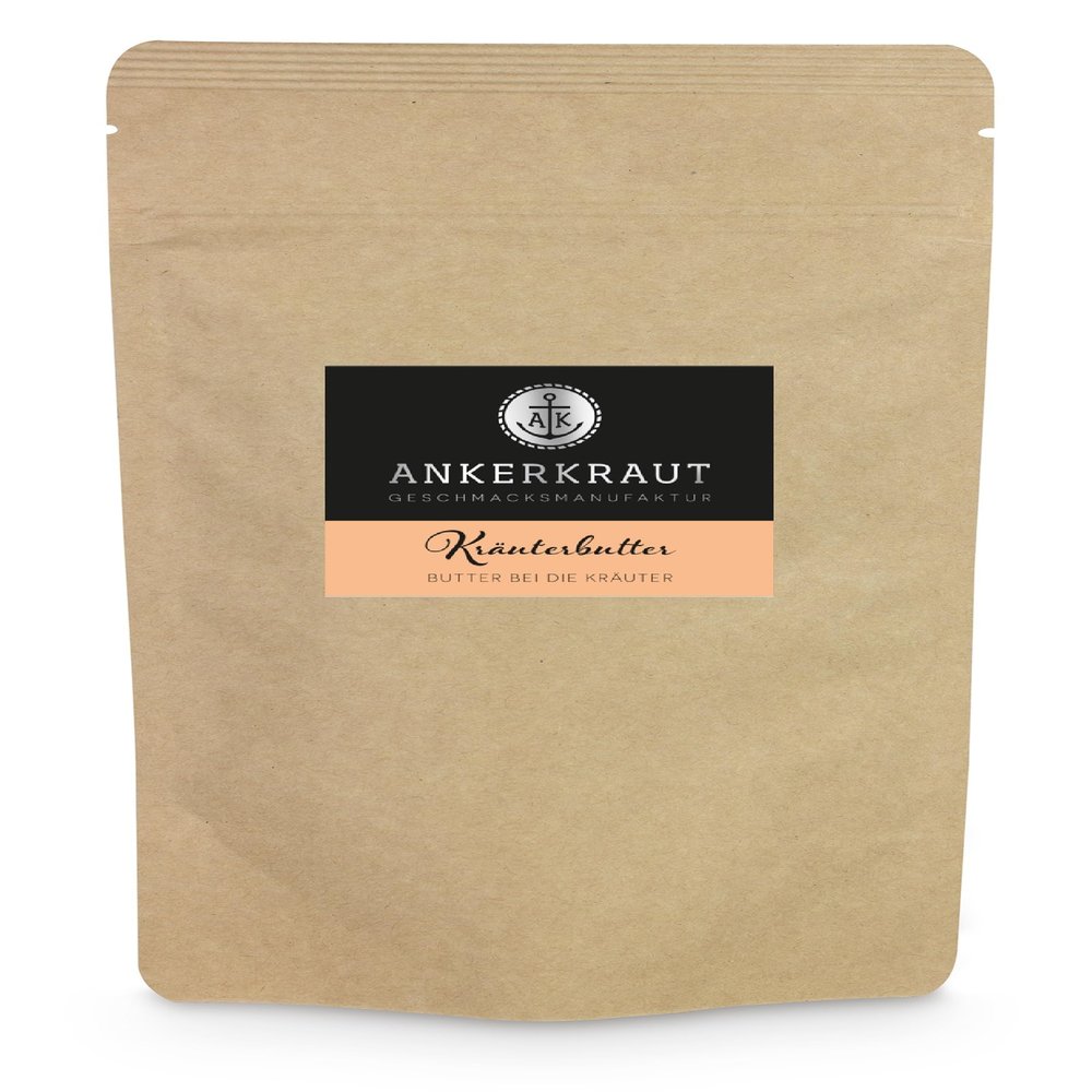Ankerkraut Herb Butter Seasoning with Garlic, 130 g Aroma-Sealed Pouch